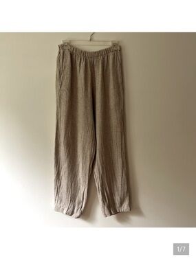 Linen CP Shades oatmeal/beige pant sz small
